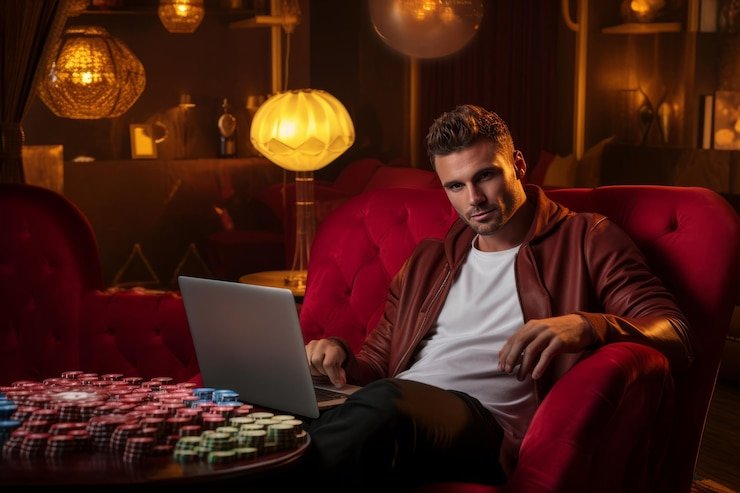 Tampilan permainan kasino langsung beku4d dengan meja blackjack dan roulette